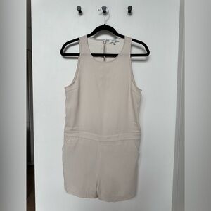 Babaton Light Beige Sleeveless Romper